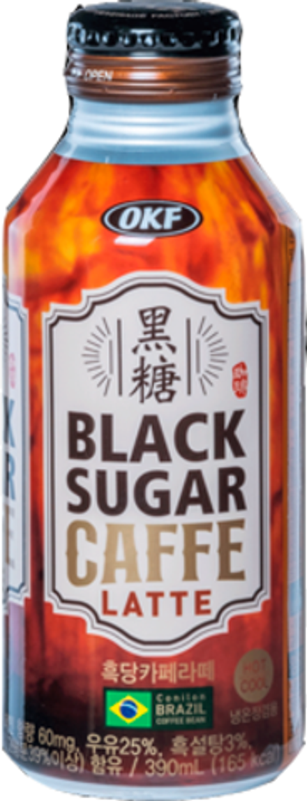 Кофейный напиток OKF Black Sugar Caffe Latte "Черный Сахар Кофе Латте" 0.39 - банка