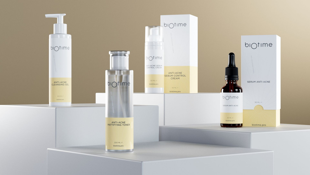 ANTI-ACNE SEBUM CONTROL CREAM - Себорегулирующий крем анти-акне (Биотайм), 50мл