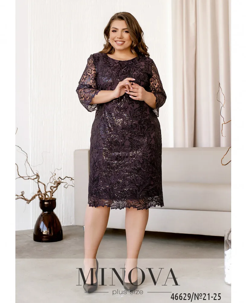 Платье 21-25-фиолетовый Minova