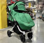 Коляска прогулочная Babalo 2022 Зелёный текстиль на белой раме с сумкой