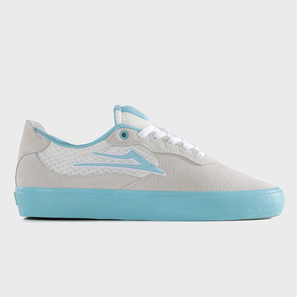 Кеды Lakai Essex Elite: White Suede Aqua (Q4-25)