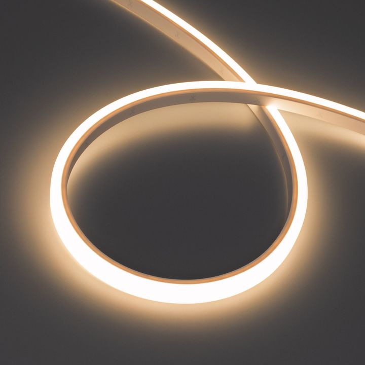 Светодиодная лента герметичная WAVE-TOP-PU-A144-10x10mm 24V Warm3500 (5 W/m, IP68, 1m, wire x1) Arlight 052625
