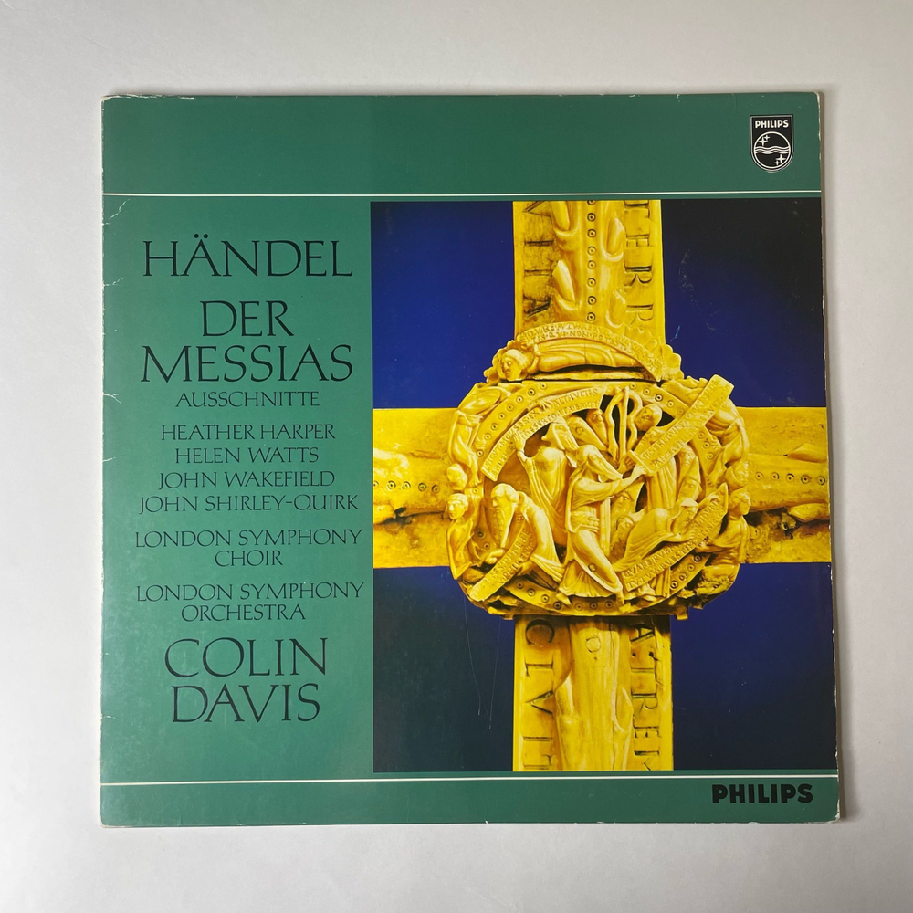 Винтажная виниловая пластинка LP Handel Гендель, London Symphony Orchestra / Colin Davis Highlights From Messiah Основные моменты из Мессии (Нидерланды 1974)