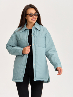 Куртка демисезонная укороченная мятная