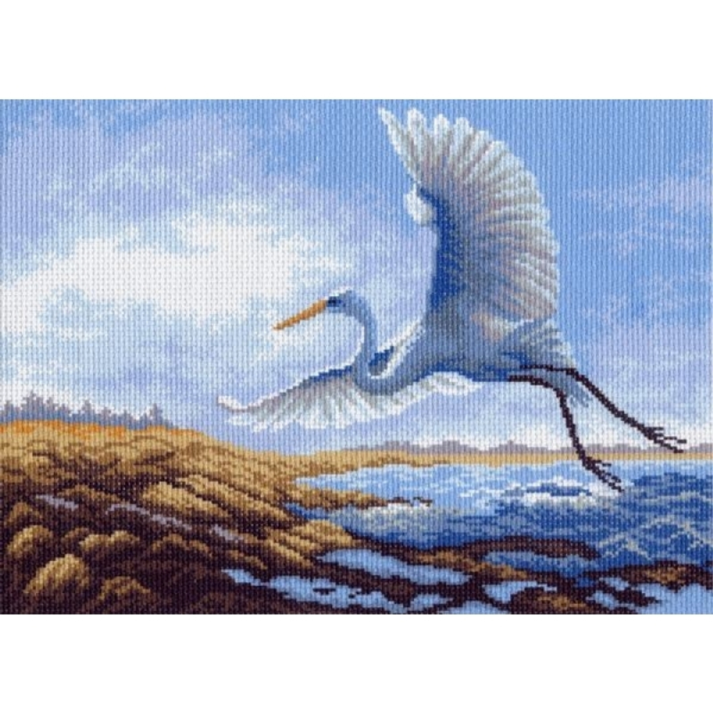 "Цапля"-0582 канва с рисунком