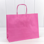 Пакет подарочный 31.5х25х11.5см (Лиловый, Крафт)