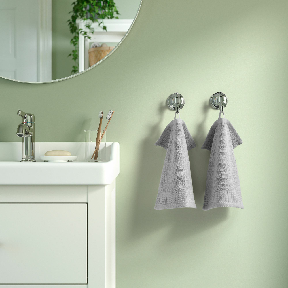 Полотенце IKEA VINARN (ВИНАРН), Светло-серый, 30х30 см