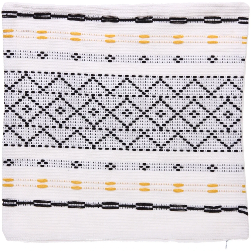 Чехол для декоративной подушки «CARNE», 43*43 см, цвет бело-чёрный