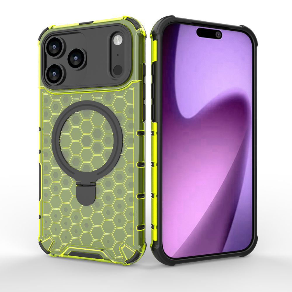 Прозрачный чехол Honeycomb Stand Case для iPhone 17 Pro Max