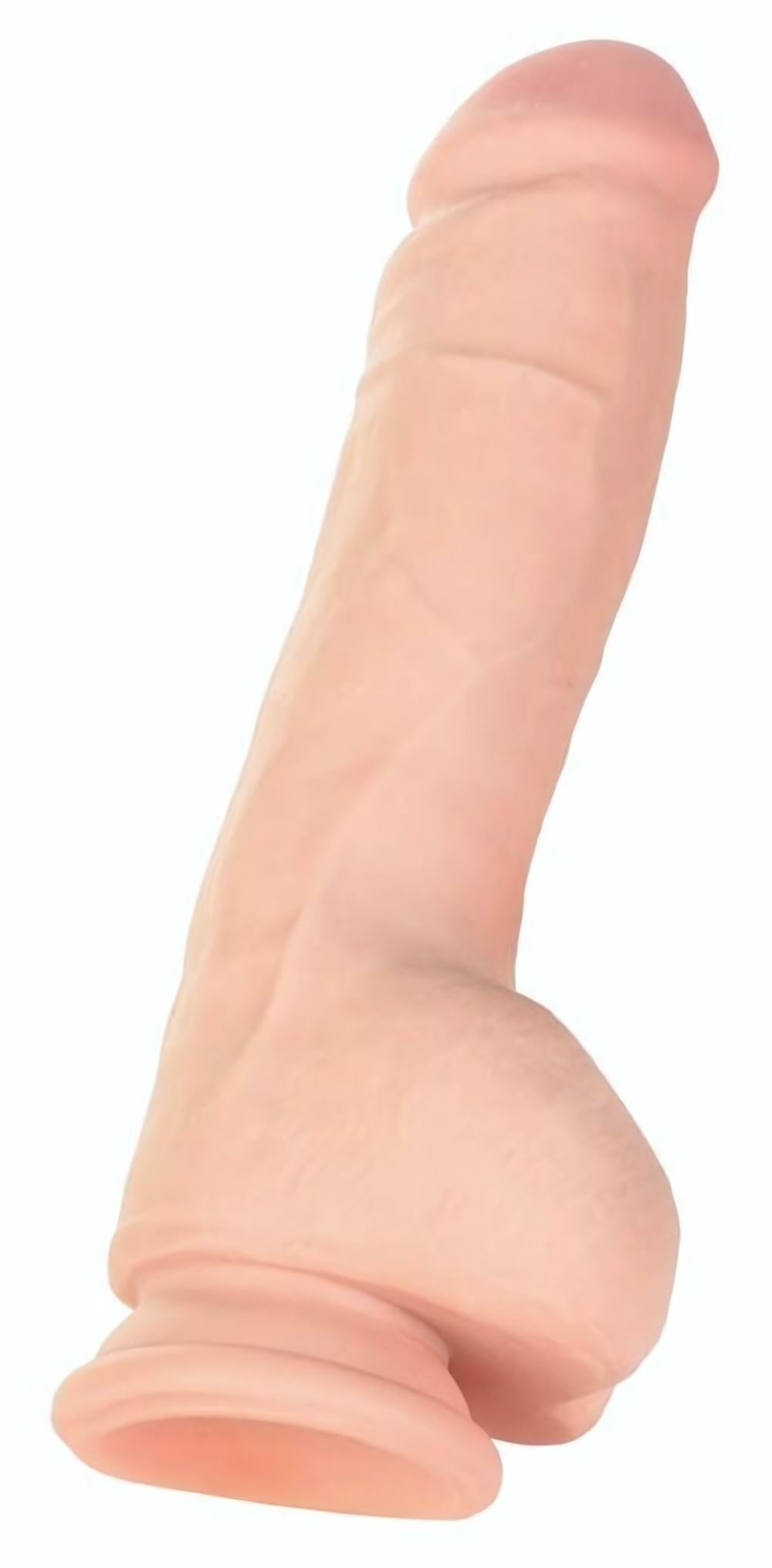 Телесный реалистичный вибратор-ротатор Ulric - 24 см. (Цвет: телесный)