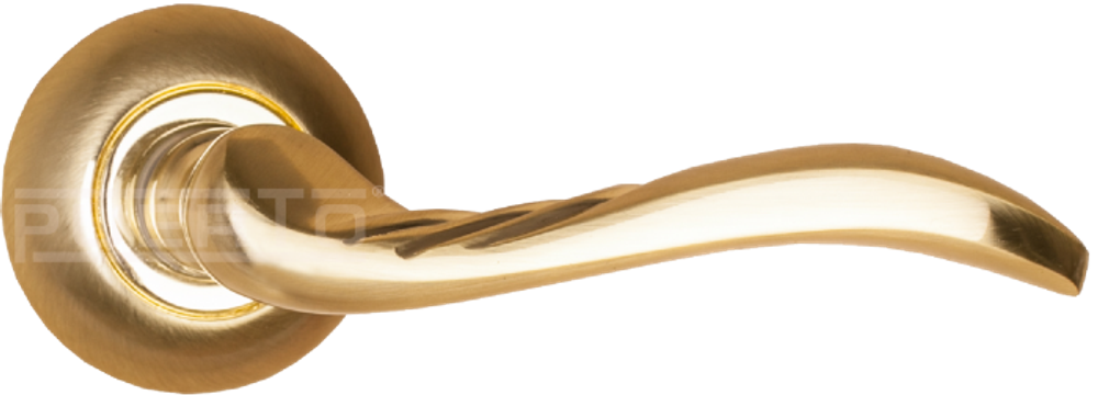 [ТОВАРА НЕТ В НАЛИЧИИ] Ручка круг Пуэрто AL 505-08, цвет латунь матовая алюминий (гарантия - 8 лет)