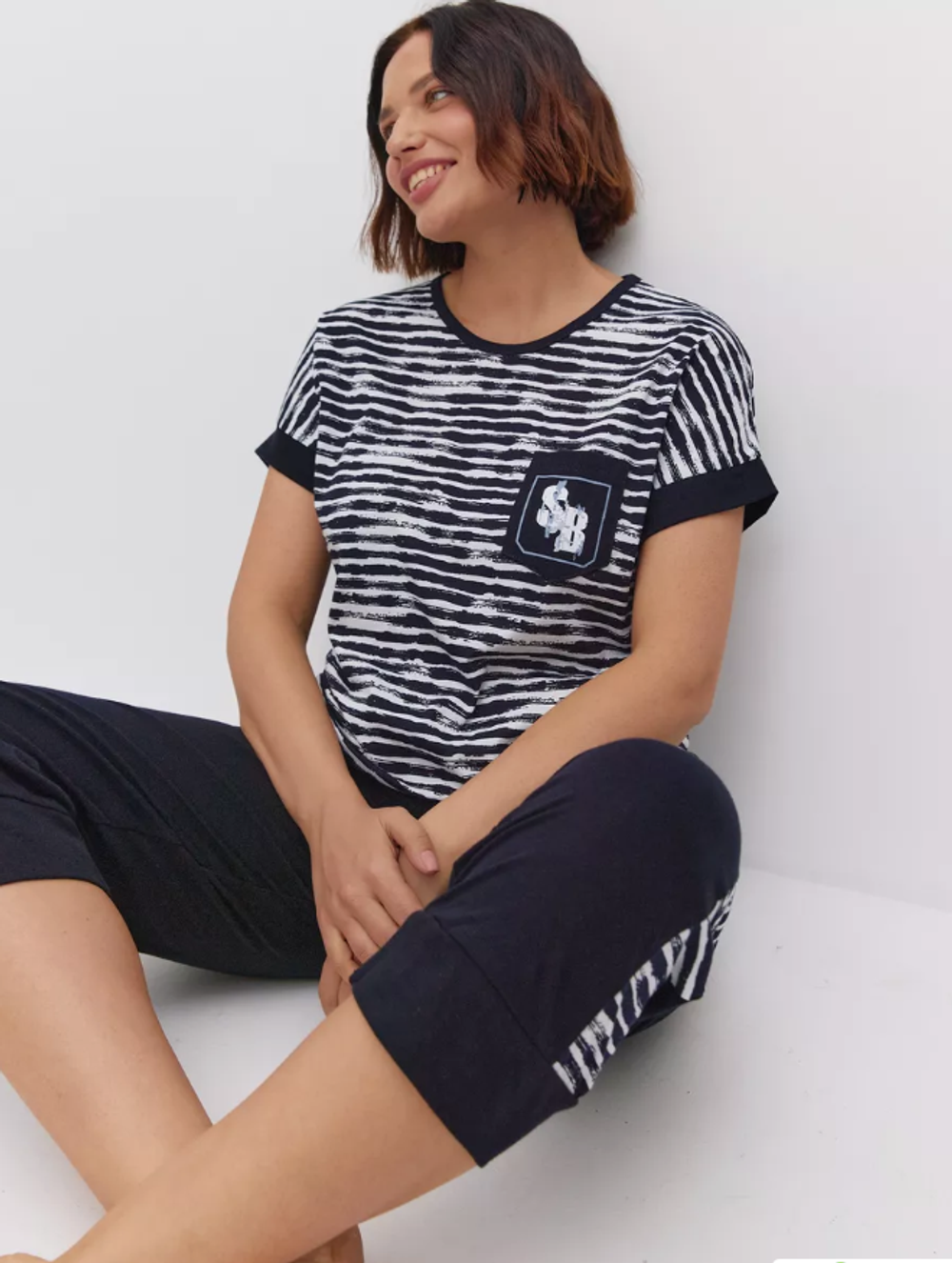 Пижама х/б бриджи+футболка УБФ0041