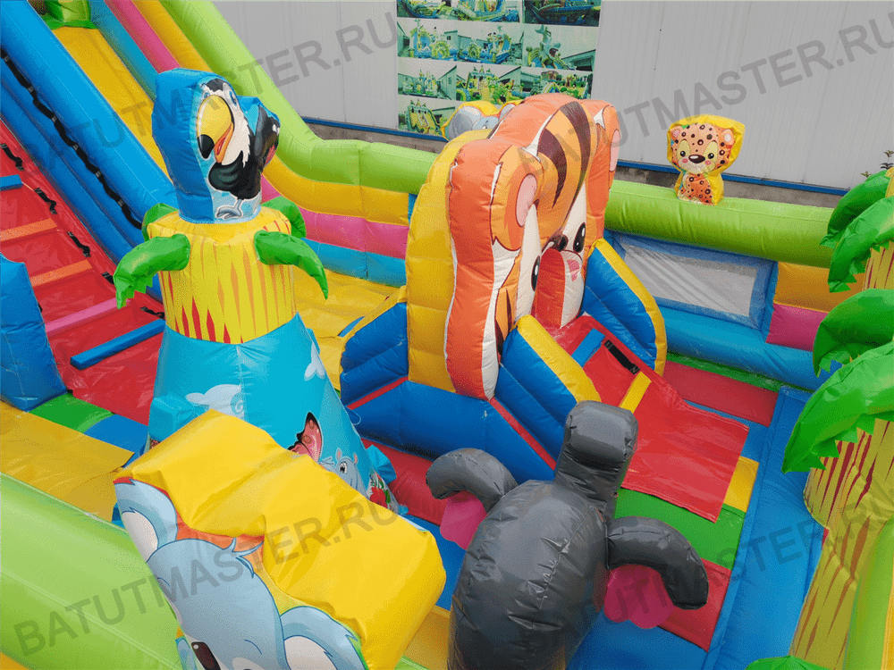Коммерческий батут "Звериная команда", 10*5*5,5 м