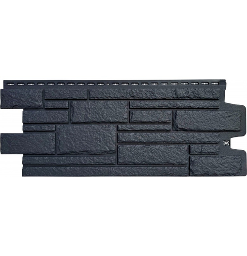 Фасадные панели (Цокольный Сайдинг) Grand Line Камелот CLASSIC Графит