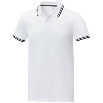 Amarago Мужское поло с коротким рукавом и контрастной отделкой