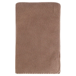 Плед из стираного хлопка цвета мокко из коллекции essential, 130x180 см