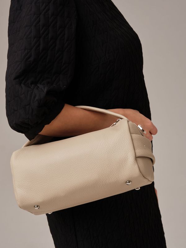 Кожаная сумка Solea DBR 31365 бежевая пудра