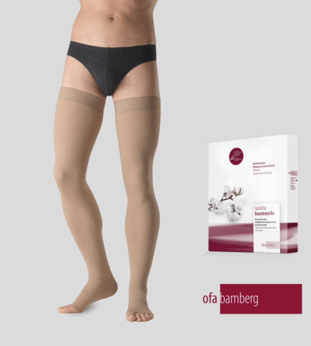 Компрессионные чулки Ofa Bamberg Lastofa Cotton (II класс, 23-32 мм рт. ст.)