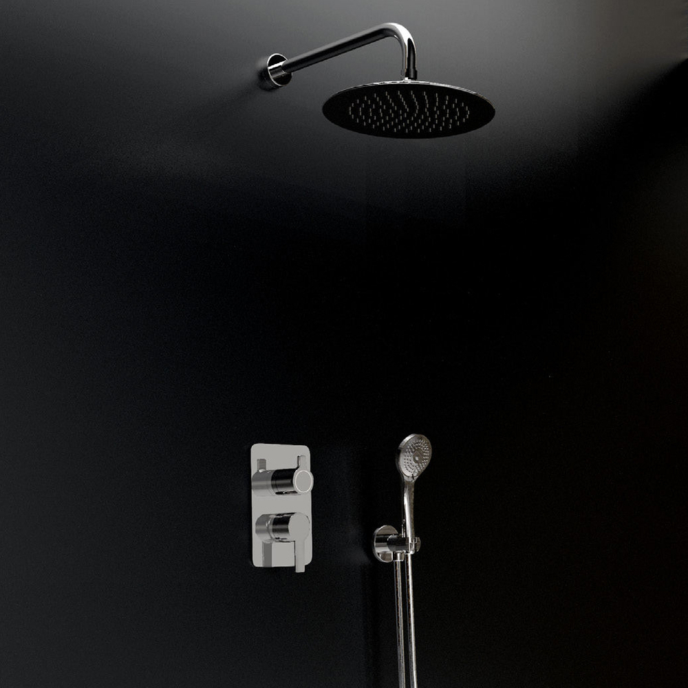 Встраиваемый смеситель для душа с тропическим и ручным душем BLAUTHERM 941502RM250