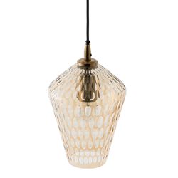 Светильник подвесной Mystic Aura, Ø19 см, янтарно-золотой