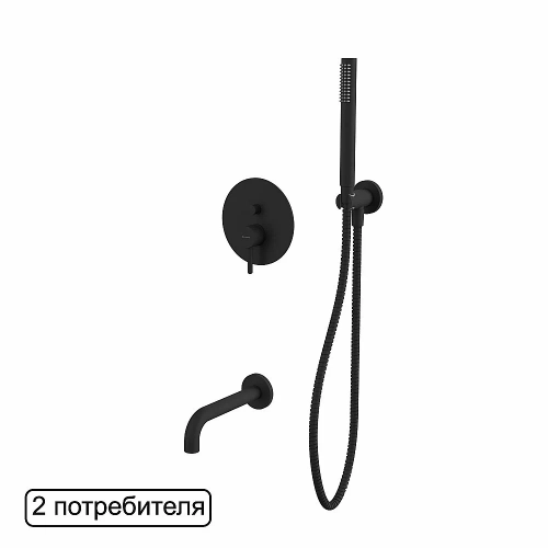Смеситель для ванны WhiteCross Y YSET06BL черный