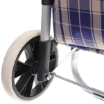 Тележка хозяйственная с сумкой (100*40*35см, колеса 21см,грузоподъемность до50 кг) синяя SYD100B-1