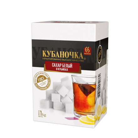 Сахар раф. пресованный "Кубаночка" 1000гр/12шт