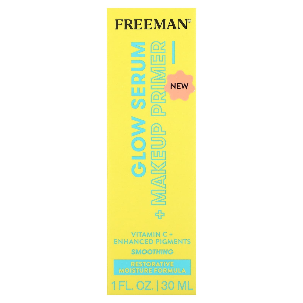 Freeman Beauty, Glow Serum + Makeup Primer, разглаживающая, 30 мл (1 жидк. унц.)