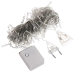 Гирлянда для дома 24м 280 ламп LED прозрач.пров.,8 реж, IP-20, Теплый белый (возможность соединения)