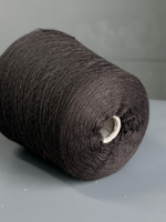 Пряжа Zegna Baruffa Cashwool 2/30 (100% мериносовая шерсть),1500м/100гр, горький шоколад