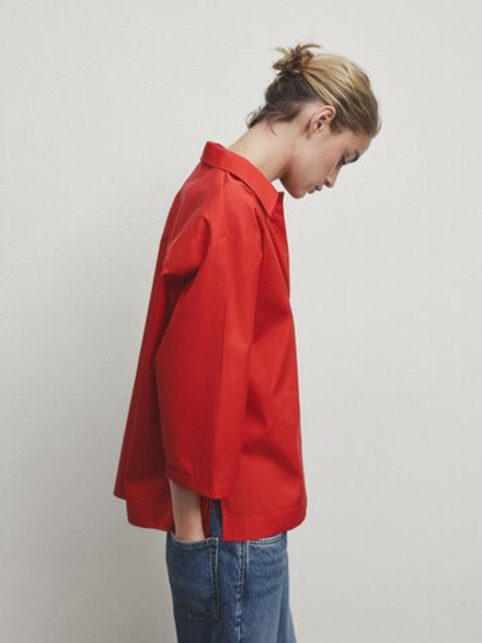 Massimo Dutti Рубашка поло, красный