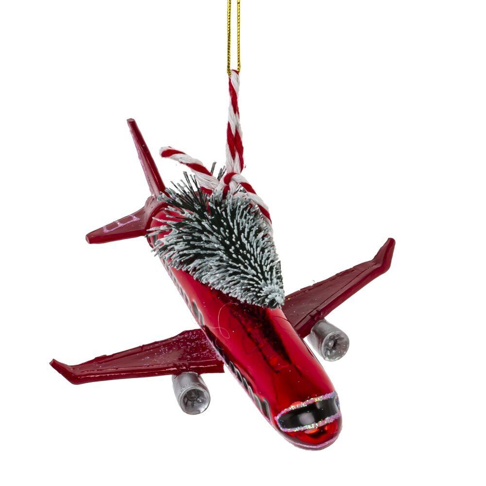 GAEM Украшение новогоднее "Самолёт", L16,5 W12,5 H5,5 см