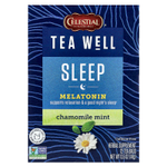Celestial Seasonings, Tea Well, для сна, ромашка и мята, без кофеина, 12 чайных пакетиков, 14 г (0,5 унции)