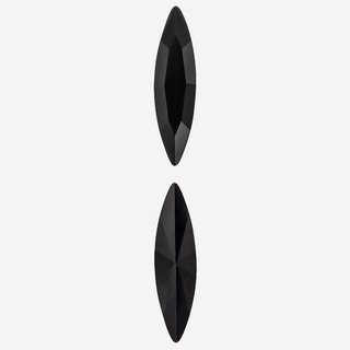 Кристалл Маркиз (Marquise Fancy Stone), оттенок "Черный"/"Jet", 15*4мм