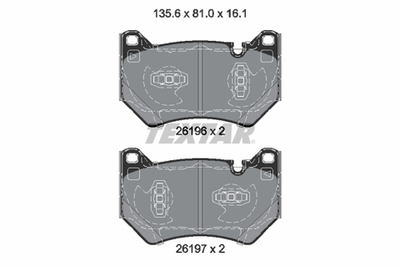 TEXTAR - 2619601-TET - Brake Pad Set, disc brake