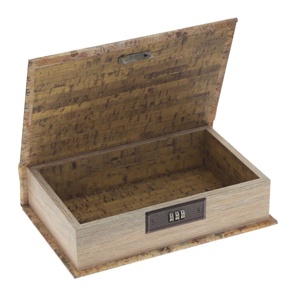 GAEM Шкатулка-книга с кодовым замком, L17,5 W7 H27 см