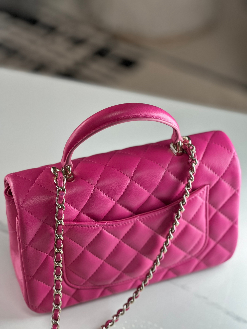 Chanel Mini Flap Bag with Top Handle 20 cm