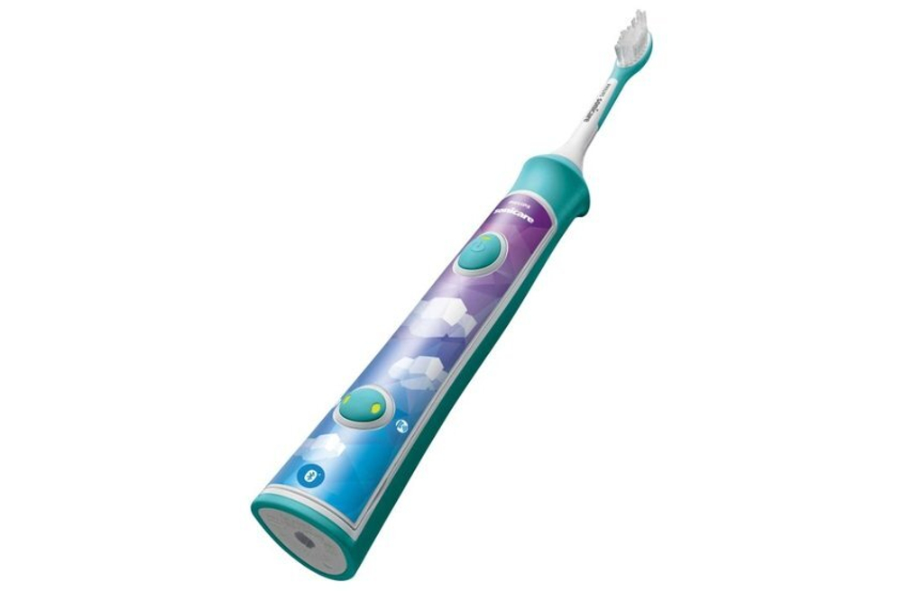 Электрическая зубная щетка Philips Sonicare For Kids HX6322/04, белый, голубой