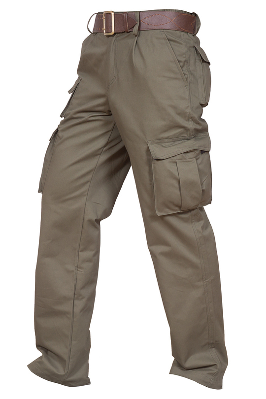 Брюки Бабек Резинка Хаки 100% хлопок