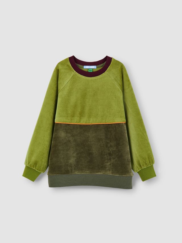 Велюровый свитшот МОХ/ХАКИ