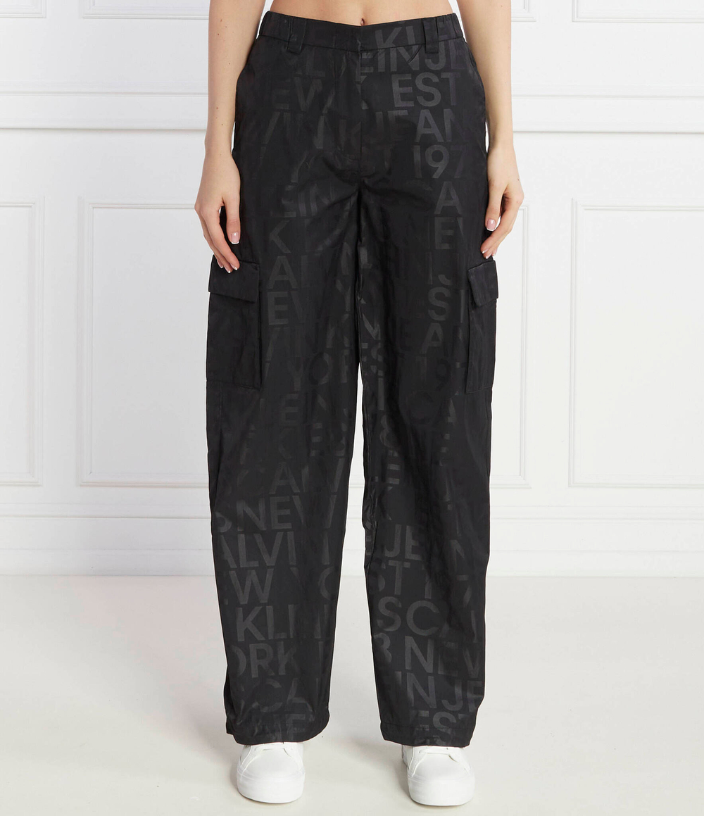Брюки карго CALVIN KLEIN JEANS - черный(J20J222596)