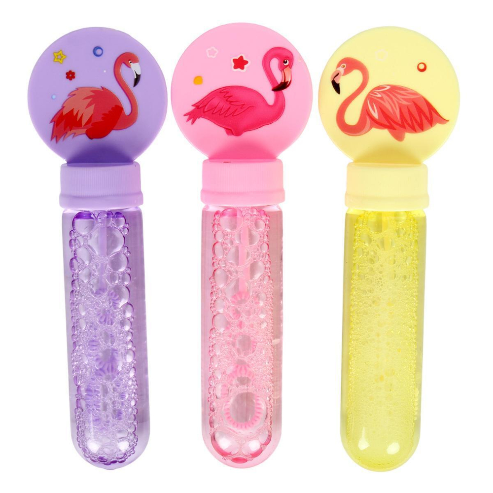 Набор мыльных пузырей ФЛАМИНГО 13 СМ, 3 шт в наборе, 23Х14 СМ, с-30049