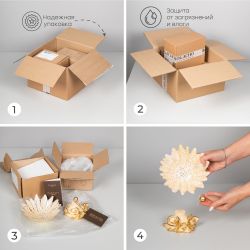 Фруктовница-конфетница Орхидея Лайм Айвори