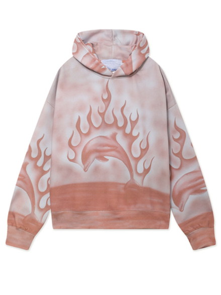Мужская Толстовка Flaming Dolphin Airbrush