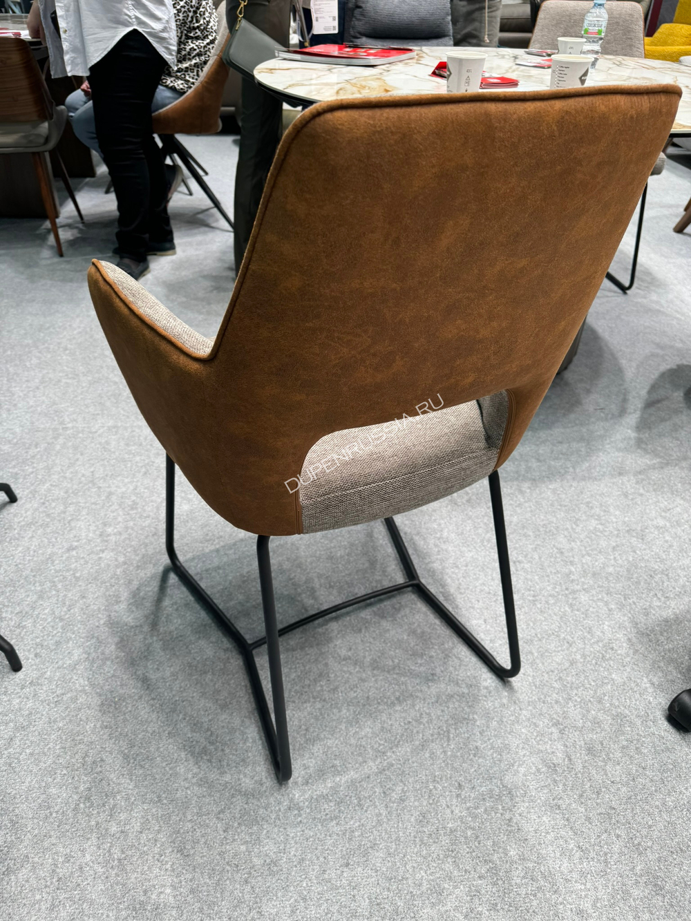 Стул DC2346R серый/ коричневый