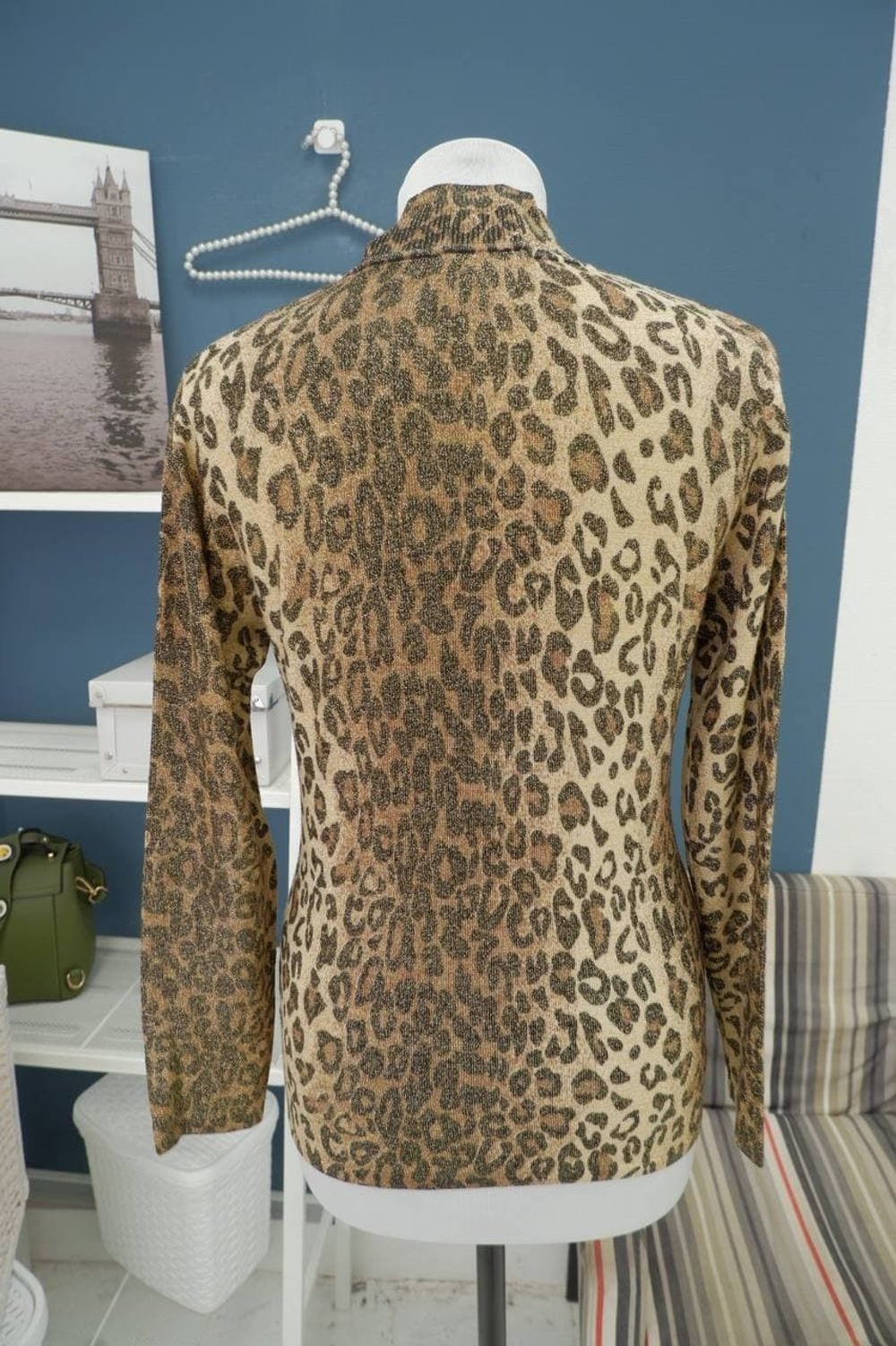Водолазка с леопардовым принтом 46 размер