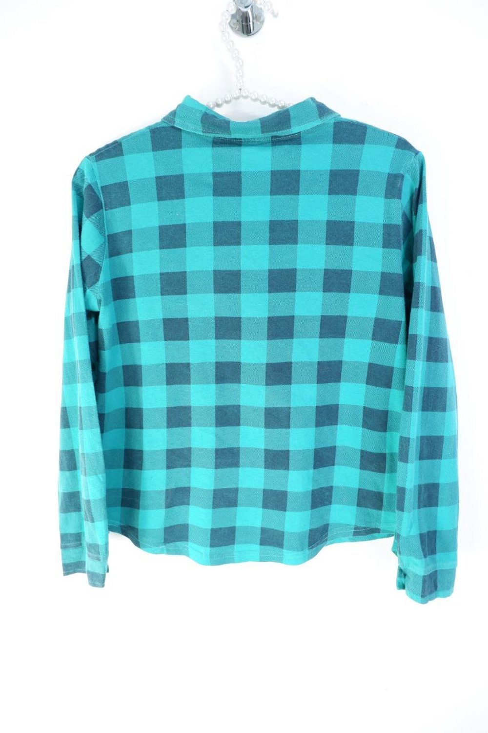 Рубашка в актуальную клетку на 9-10  лет