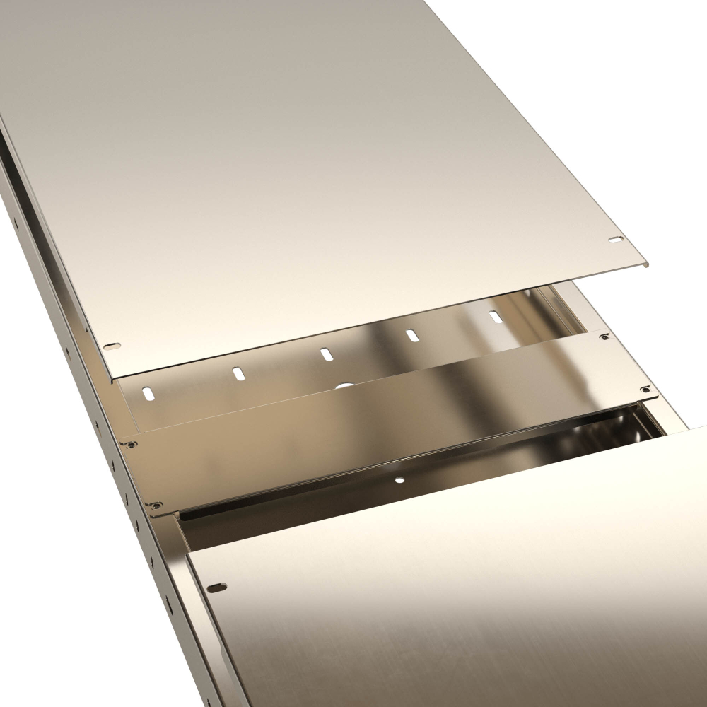 пластина для увеличения жесткости крышек, ширина 750 мм, AISI 304