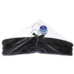 Плечики сатиновые 3шт «ТАРТИТАН», цвет чёрный, 38см (Селфи)