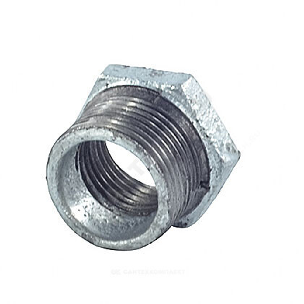 Футорка чугун оц Ду 20х15 (3/4"х1/2") НР/ВР Fittex PLUS